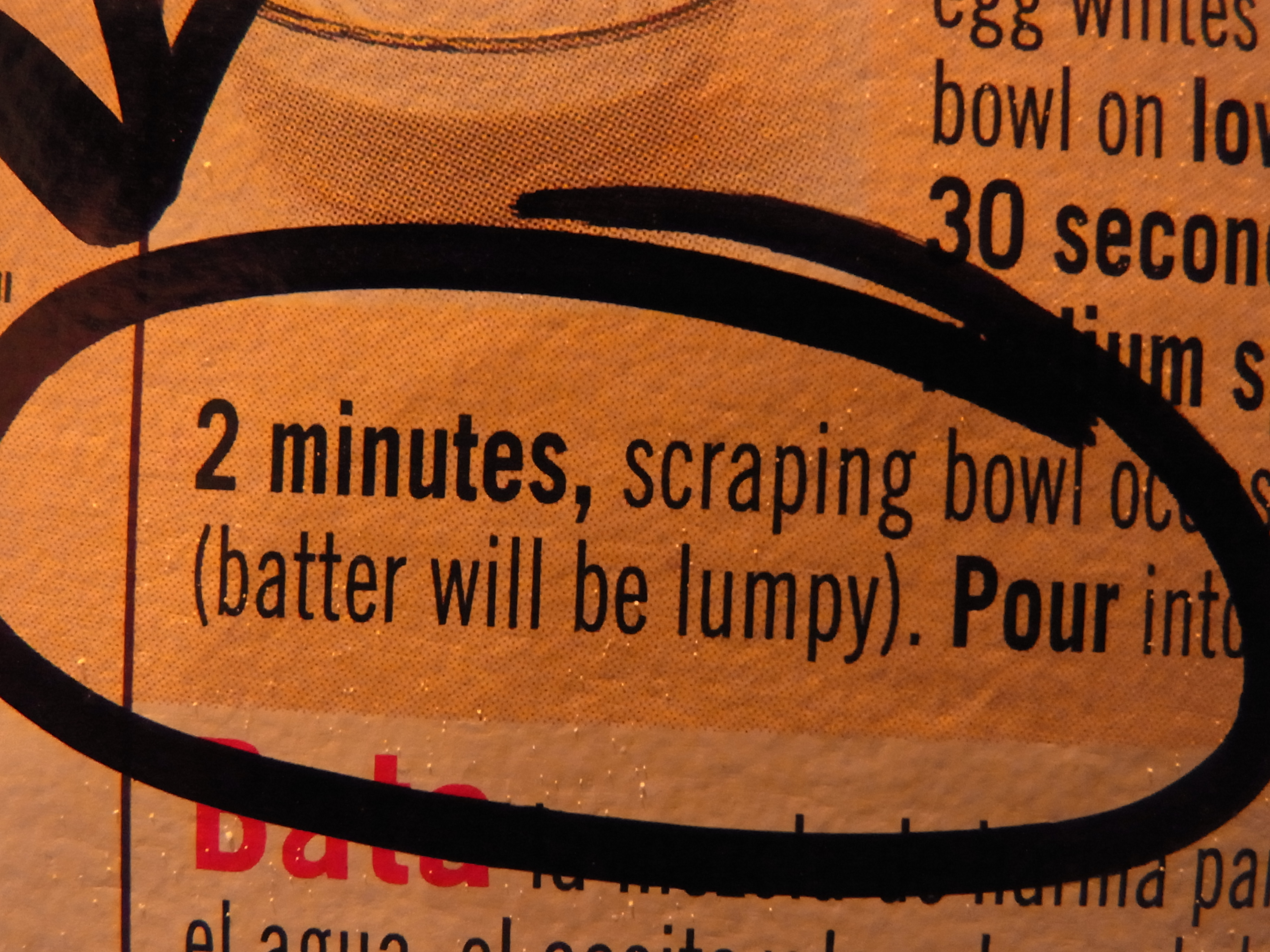 Warning your batter may be lumpy
